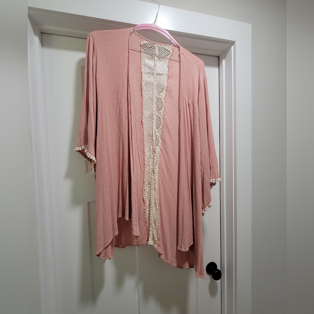 Duster with lace detil